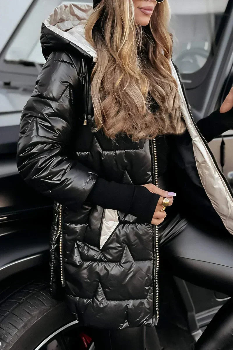 Mila | Warm Winter Coat with Hood for Women