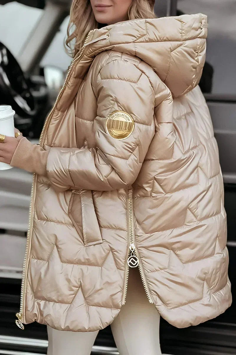 Mila | Warm Winter Coat with Hood for Women