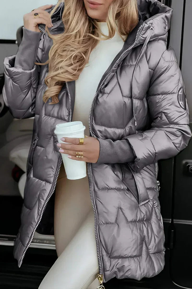 Mila | Warm Winter Coat with Hood for Women