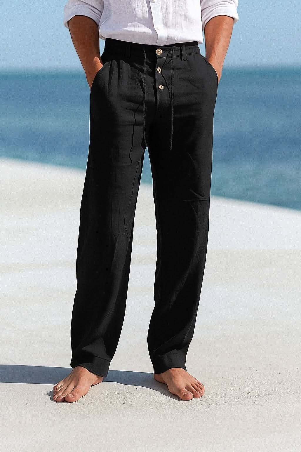 ETHAN LINEN TROUSERS