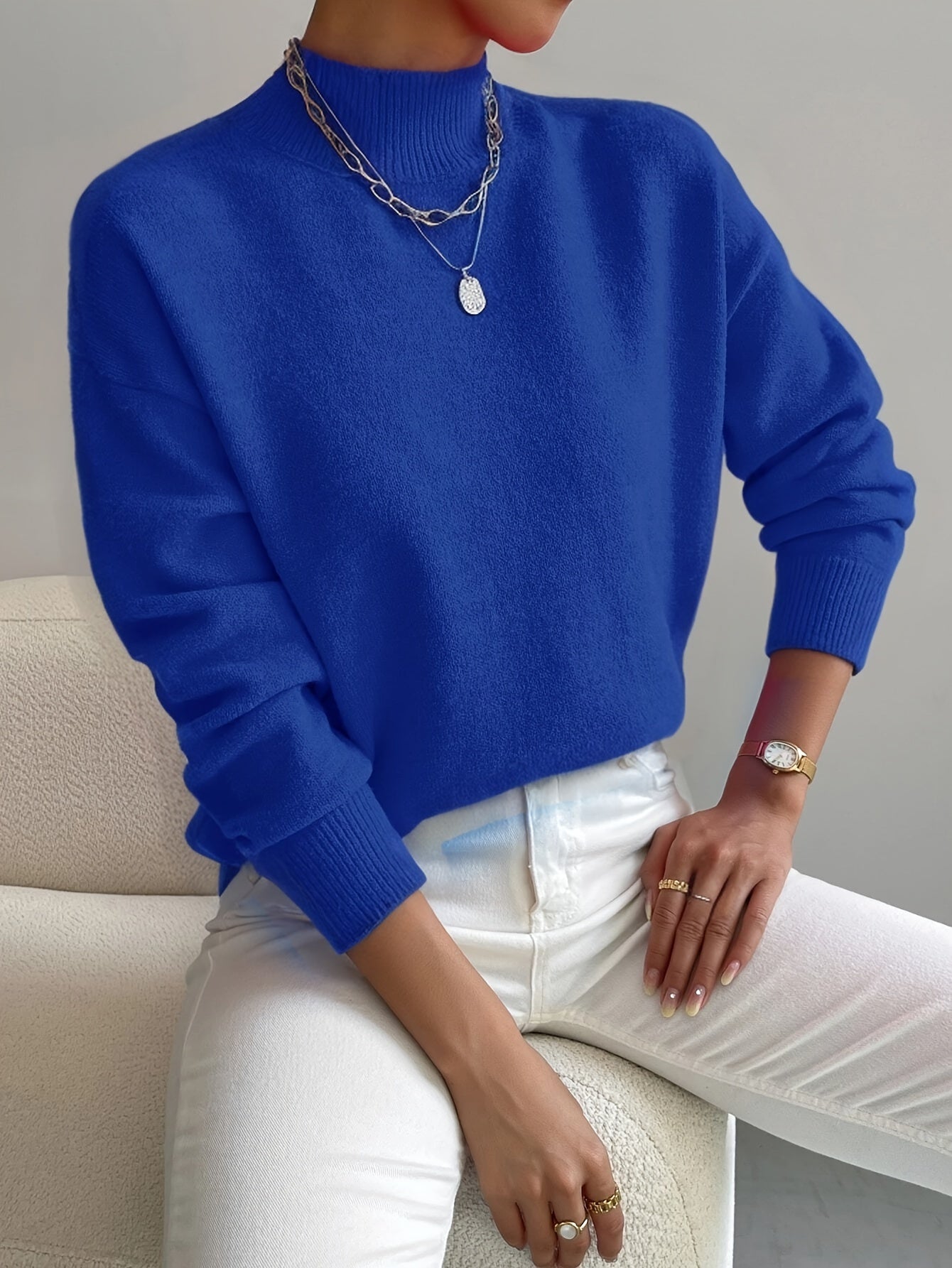 Maria | Elegant and Comfortable Turtleneck Jumper