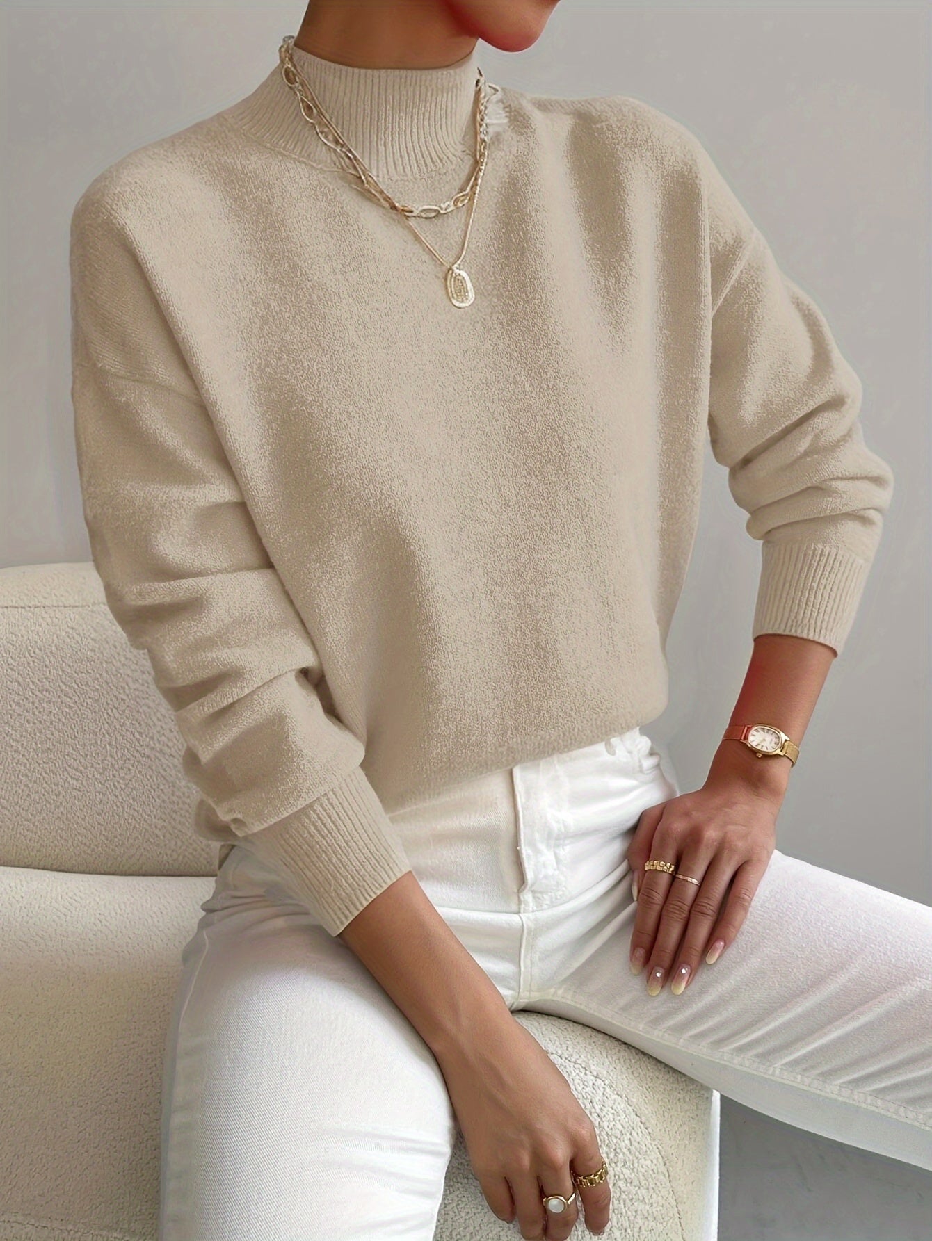 Maria | Elegant and Comfortable Turtleneck Jumper