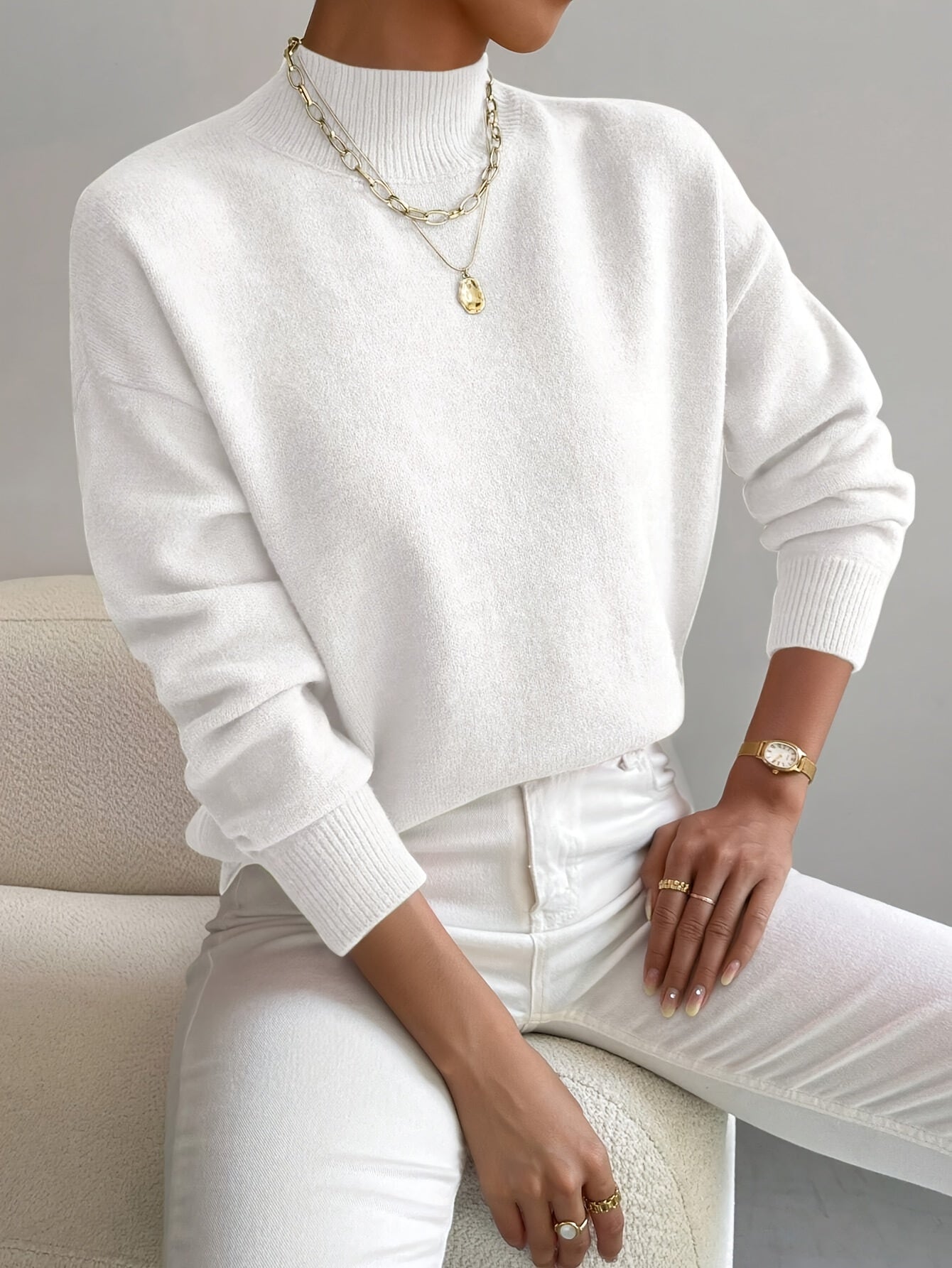 Maria | Elegant and Comfortable Turtleneck Jumper