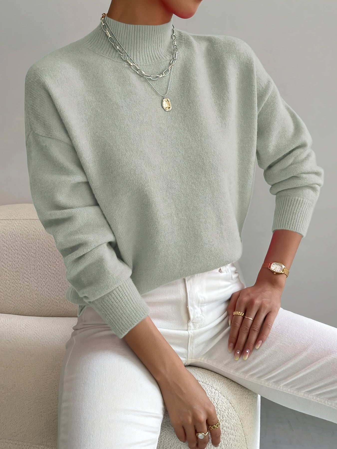 Maria | Elegant and Comfortable Turtleneck Jumper