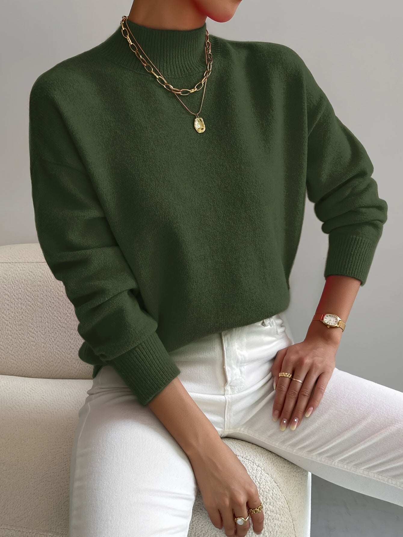 Maria | Elegant and Comfortable Turtleneck Jumper