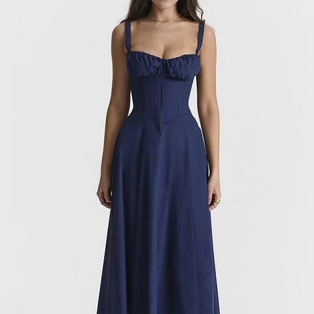 Amélie Draped Midi Dress