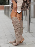 Nova | Perforated Knee High Boots