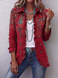 Fayrene™ | Bohemian Paisley Ruffle Jacket