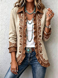 Dawncroft | Vintage Bohemian Floral Ruffled Jacket
