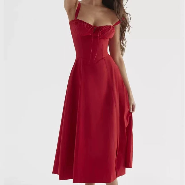 Amélie Draped Midi Dress