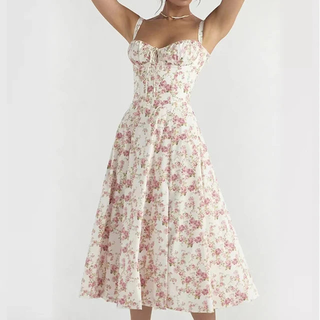 Amélie Draped Midi Dress