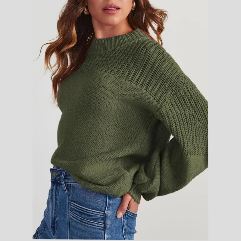 Eleanora | Loose-Fit Round Neck Knitted Jumper