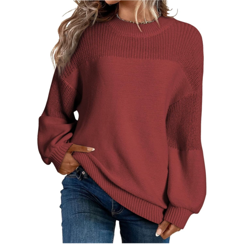 Eleanora | Loose-Fit Round Neck Knitted Jumper