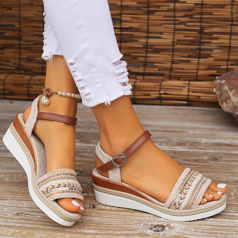 Clara | Orthopedic Wedge Sandals