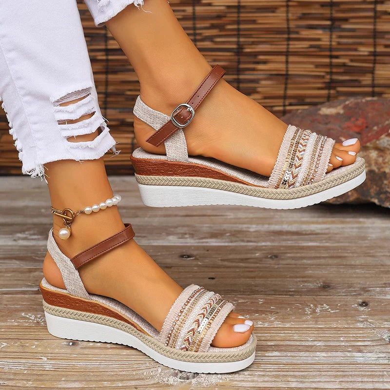 Clara | Orthopedic Wedge Sandals