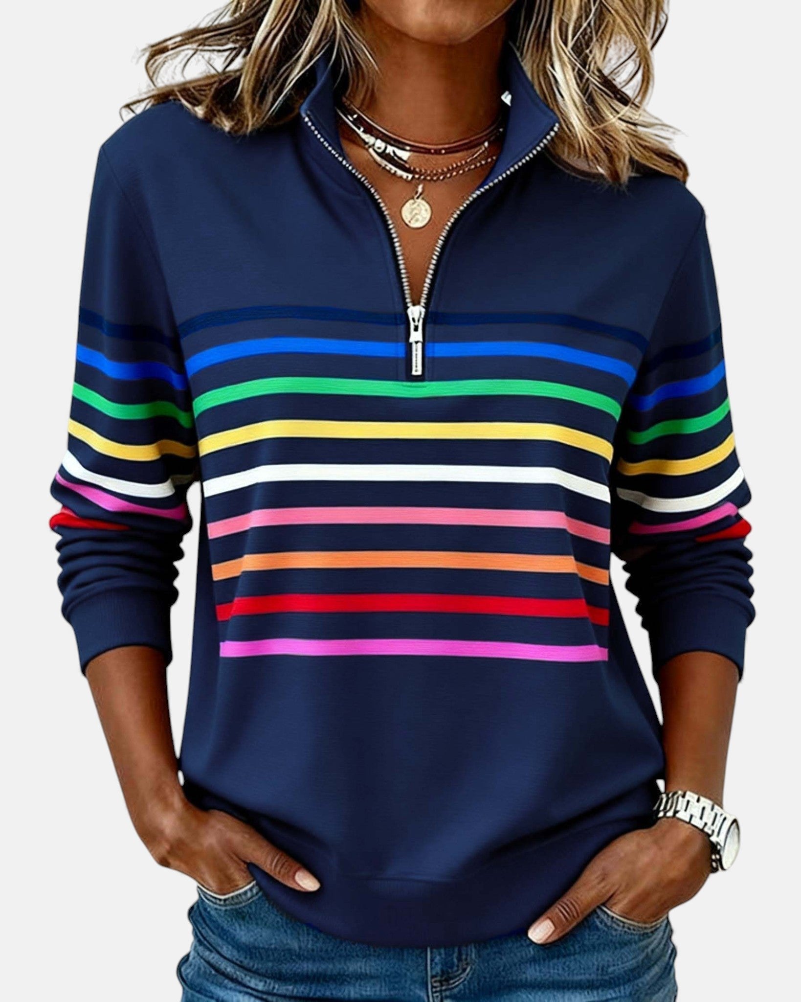 Noelle | Quarter Zip Sweatshirt