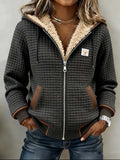 Silvana | Sherpa-Lined Quilted Zip-Up Hooded Jacket
