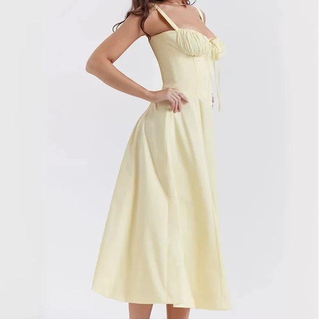 Amélie Draped Midi Dress